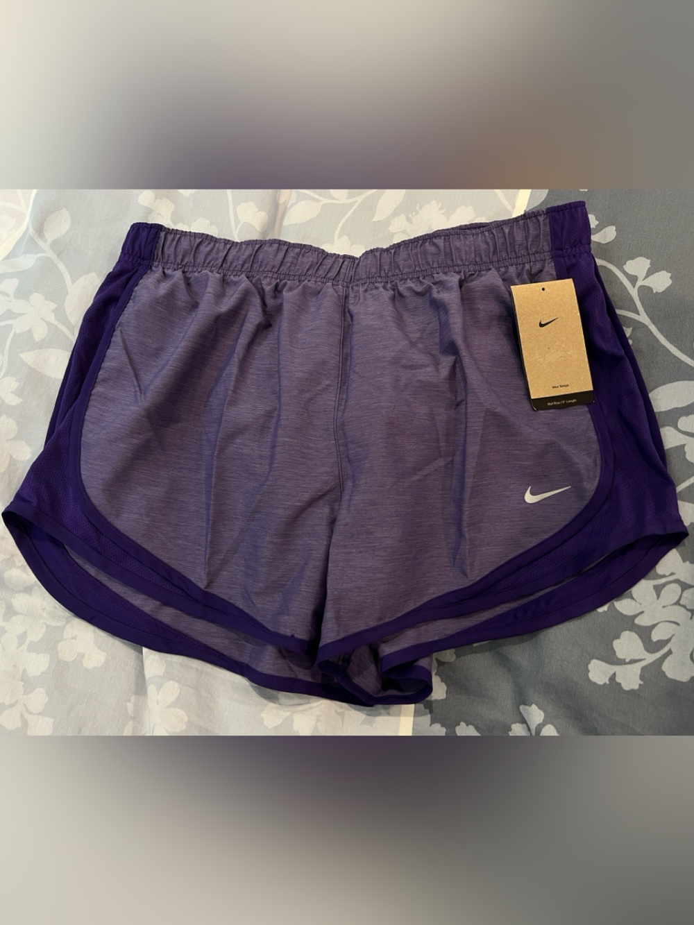 Nike Women’s Purple Athletic Shorts with Contrast Trim
